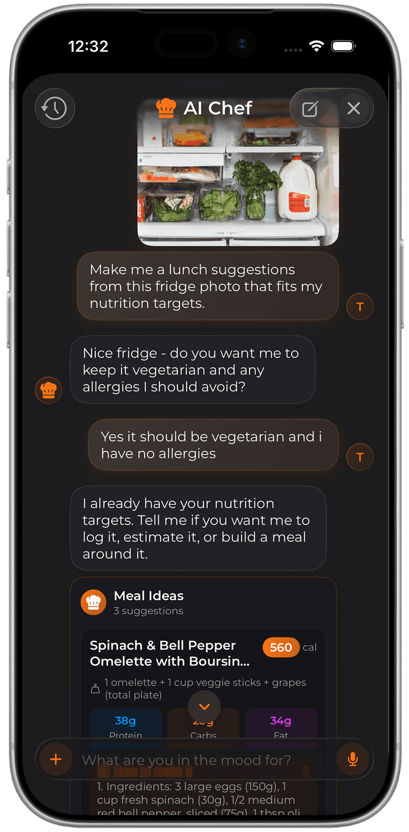 AI Chef in FitWit AI