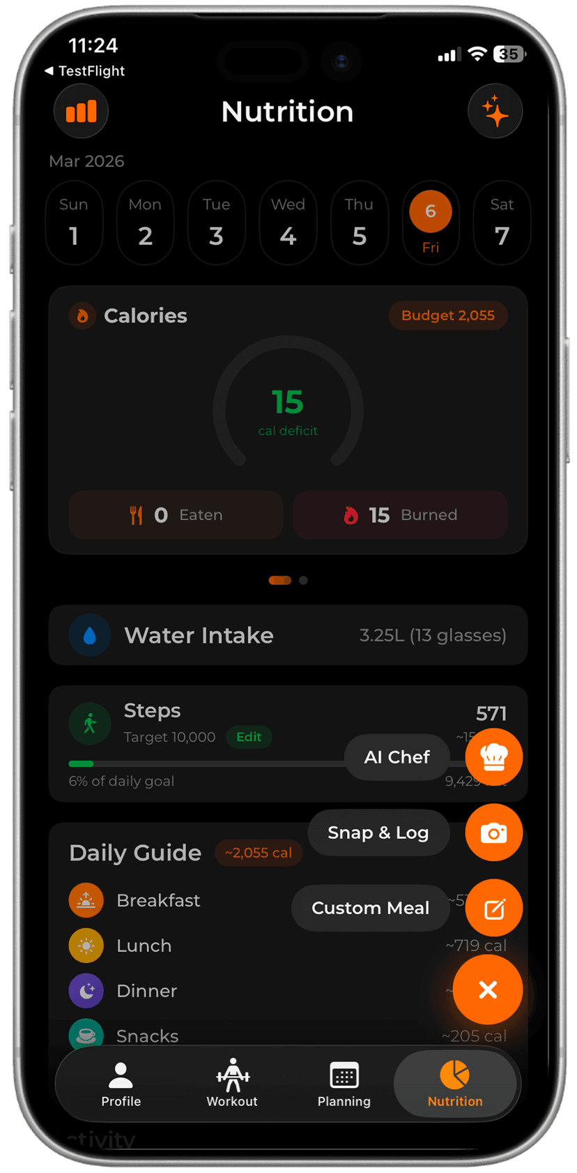 Snap & Log in FitWit AI