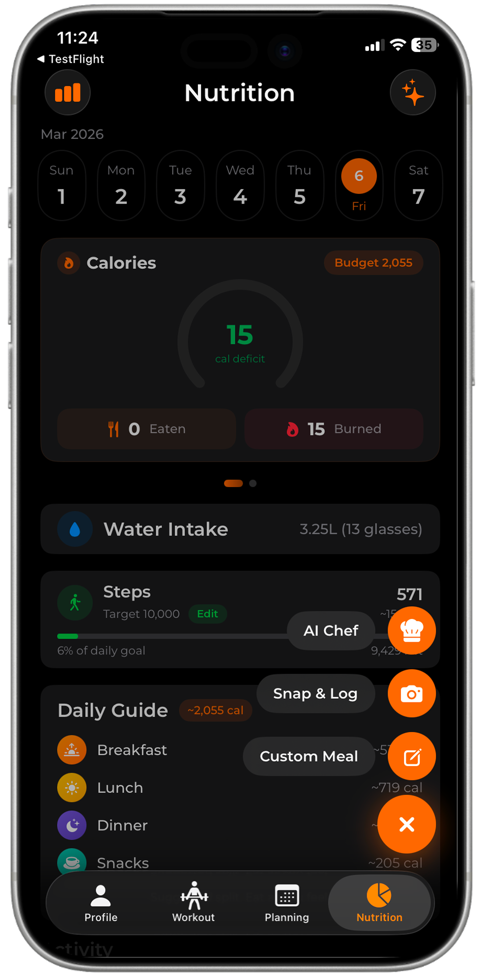 Snap Log Box Snap & Log - AI Photo Meal Tracker | FitWit AI